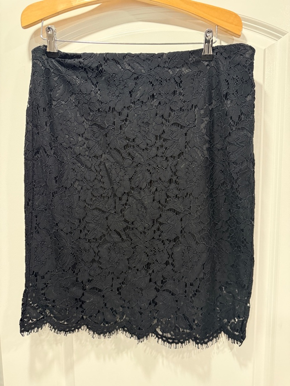 Black Lace Pencil Skirt